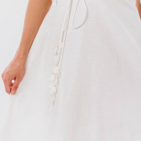 NWT EB Luxe White Midi Dress- XL - Picture 5 of 8